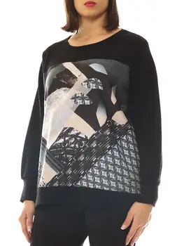 

Mixed fancy wool sweater women jersey maxi size