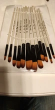 Pinceles para pintar con acuarela, accesorio de pelo, nailon, para manualidades, aprendizaje pintura al oleo, acrílica, suministros, juego de 12 unidades