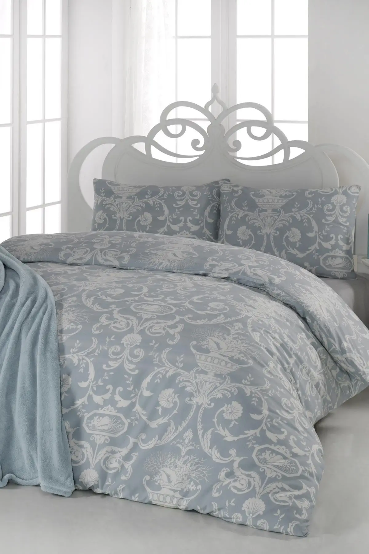 

Lady Fashion Canvas Double Personality Terry Cotton Duvet cover set