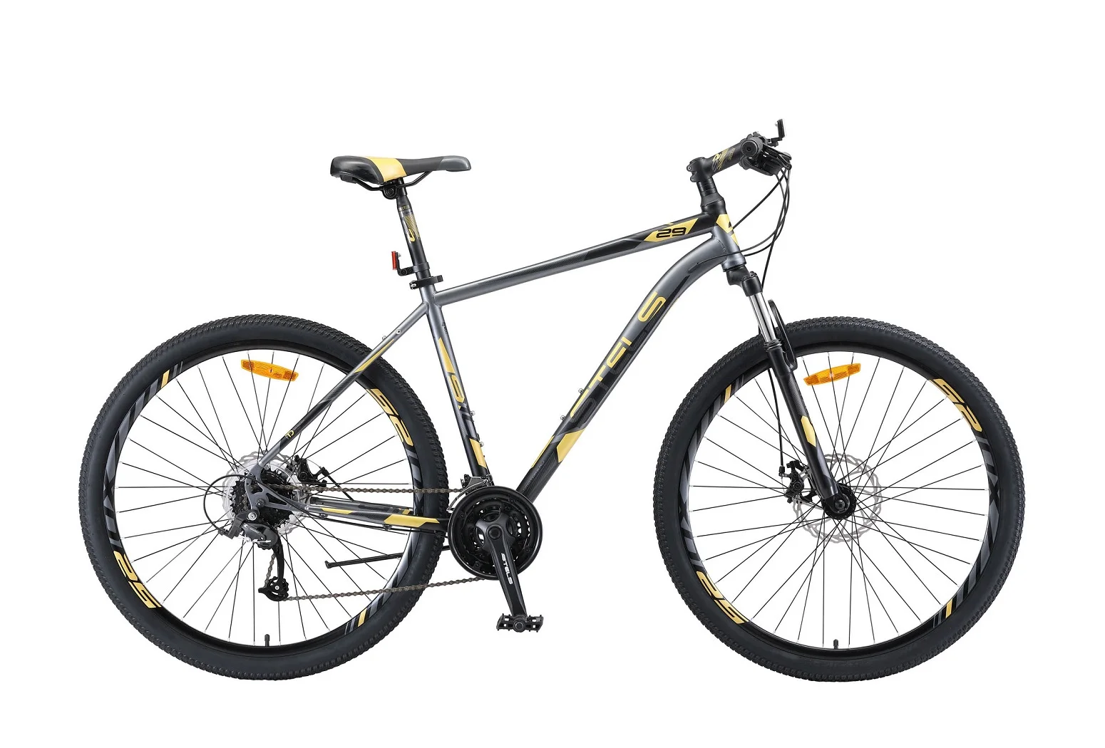 Горный велосипед Stels Navigator 910MD V010 29.0 (2020) цвет черный/золотой | Спорт и развлечения