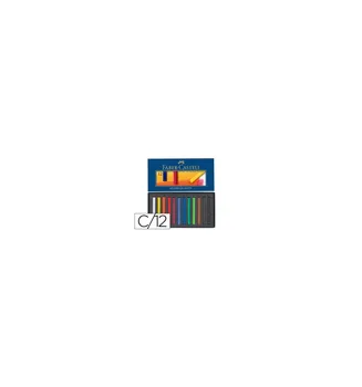 

Chalk cake FABER CASTELL case CARTON of 12 pieces assorted colors