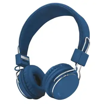 

Trust urban ziva blue headphones-folding-integrated microphone-cable remote control-adjustable headband-plug