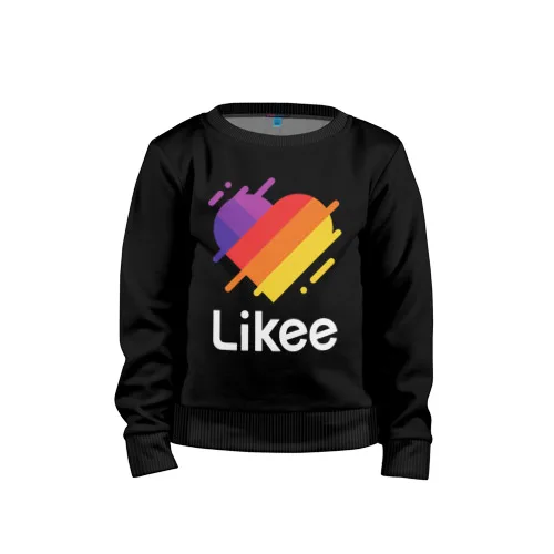 Детский свитшот хлопок «Likee(LIKE Video)» для мальчиков и девочек, Комфортная толстовка с рисунком, Свитшот - Цвет: 4