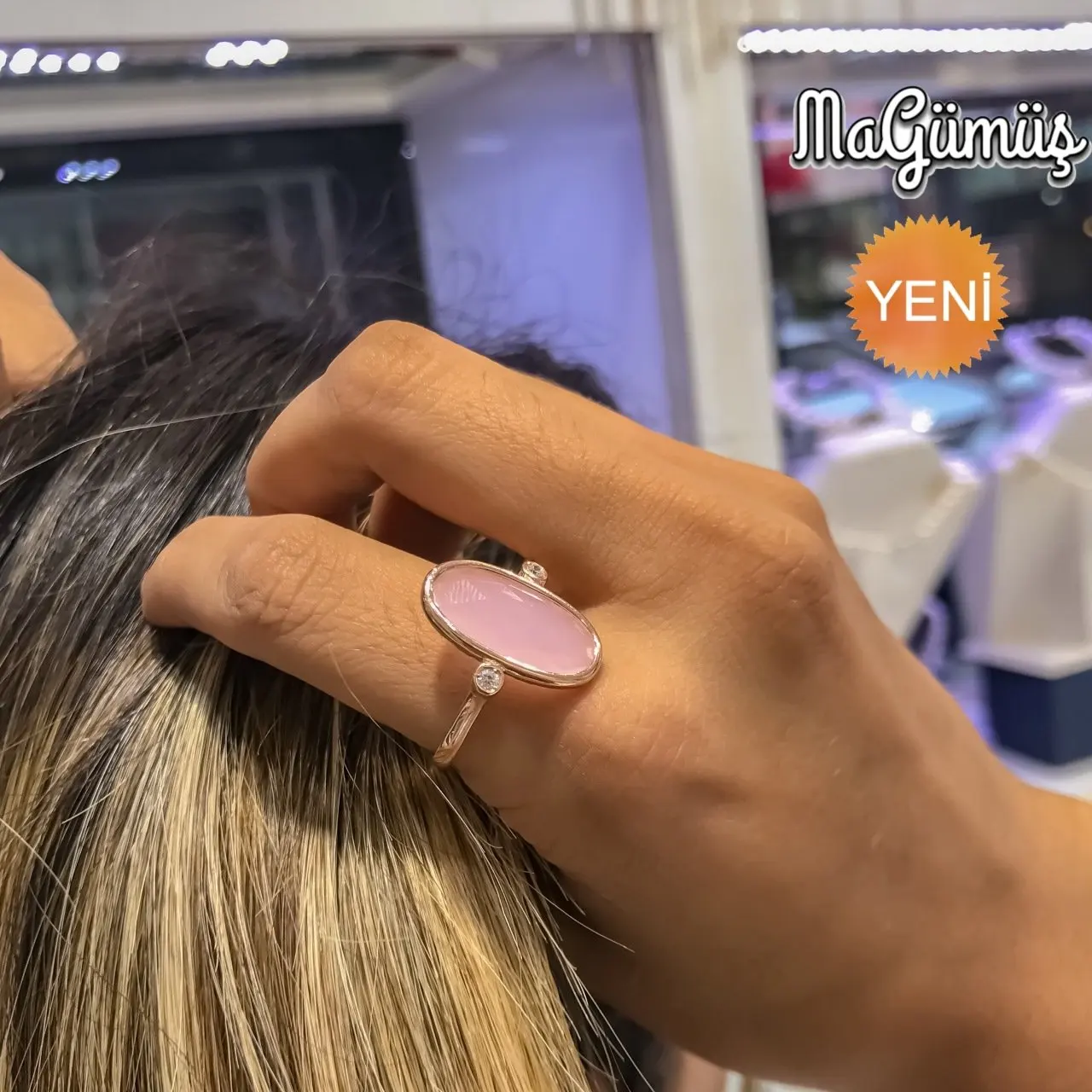 Pink Quartz Italian Quality Elegant Rosegold Silver Ring | Украшения и аксессуары