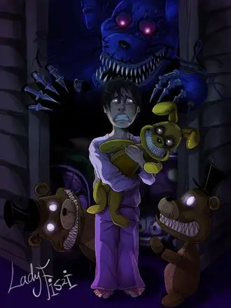 Плакат 5 Ночей с Фредди Five Nights at Freddy&amp#039s ФНАФ Аниматроники №9 А4 | Дом и сад