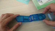 Estuche plegable para pastillas de medicina, contenedor de tableta para cortar drogas, 3 colores, novedad de 2020