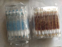 Kit de primeros auxilios de 100 uds, vara médica desechable de Alcohol, hisopo de algodón desinfectado, cuidado médico de emergencia, 75% de Alcohol