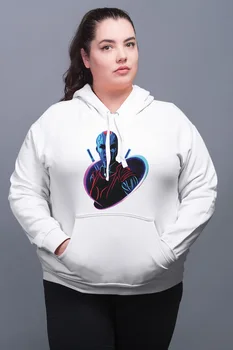 

Angemiel Wear Nebula White Women 'S Hooded Sweatshirt