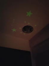 Pegatinas de pared brillantes en la oscuridad, 435 Uds., punto de estrella de Luna luminosa, pegatinas de pared fluorescente, decoración ambiental