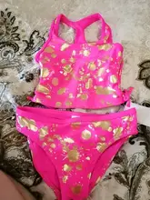 Tankini Infantil para niñas, traje de baño a rayas de dos piezas, novedad de 2021, 1075