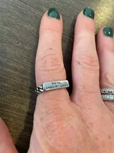 Anillos abiertos con letras de Metal para hombres y mujeres, joyería de fiesta, Punk, Vintage, Inglés