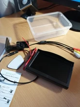 5 o 4,3 pulgadas Monitor de coche TFT LCD o 5 AHD Digital de Pantalla 16:9 2 de entrada de vídeo o con cámara de visión trasera inversa para el estacionamiento