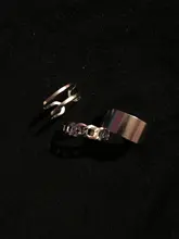 Hiphop-Anillo de Metal para hombre y mujer, conjunto de anillos Punk, accesorios de dedo ajustables, hebilla, cola de articulación, joyería de boda