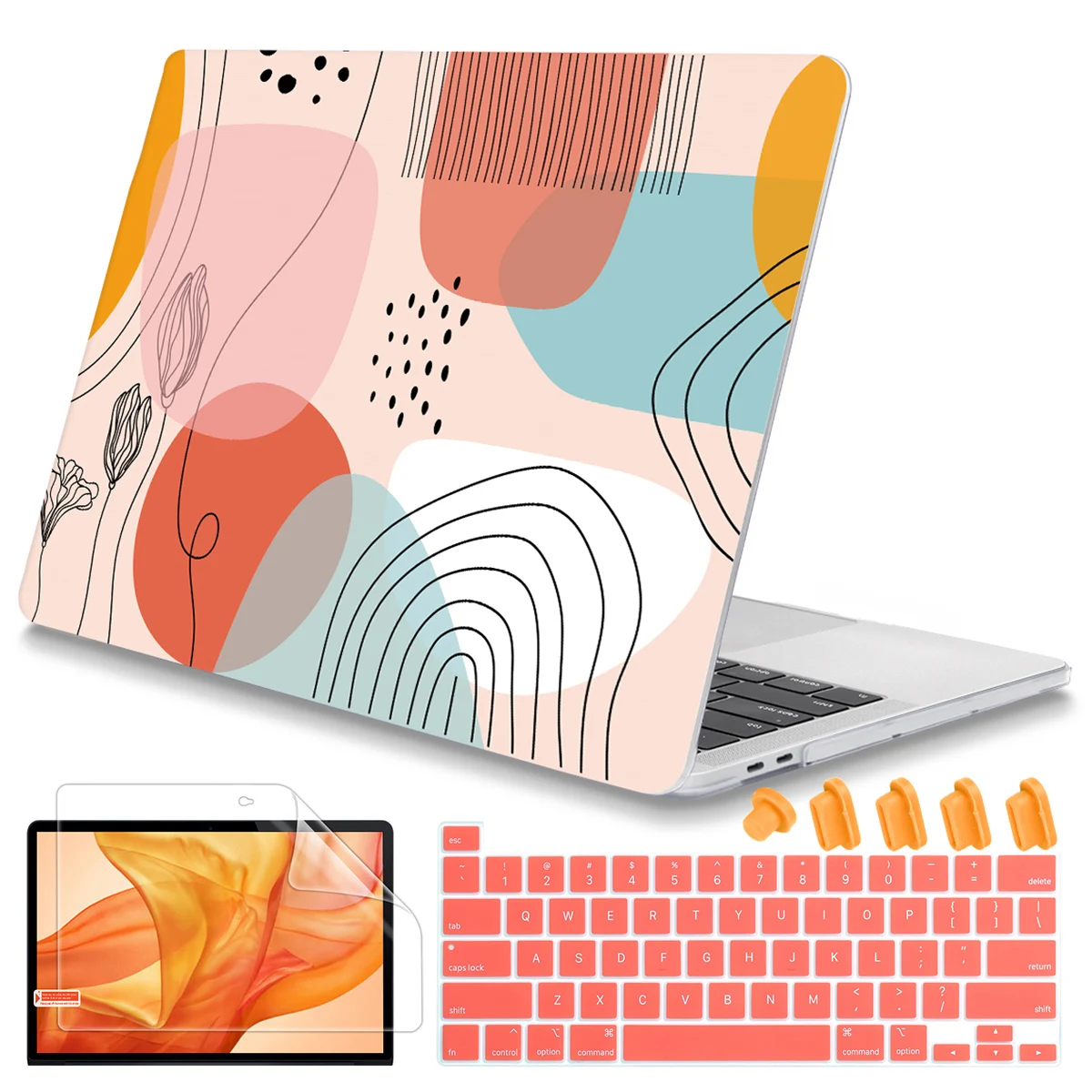 Per Macbook Air M1 Case 2023 M2 Pro 14 A2779 Air 13 Pollici Case A2337 A2179 A2681 M2 Hard Shell Cover Screen Film Pro Retina A1502