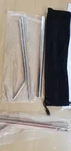 304-Stainless-Steel Straws Case Cleaning-Brush-Set Party-Bar-Accessory Bent-Drinking-Straw