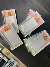 MASSCAKU-extensiones de pestañas prefabricadas, 16 líneas, volumen ruso, 2d/3d/4d/5d/6d, Tallo largo