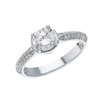 

Silver ring with cubic zirconia sunlight sample 925