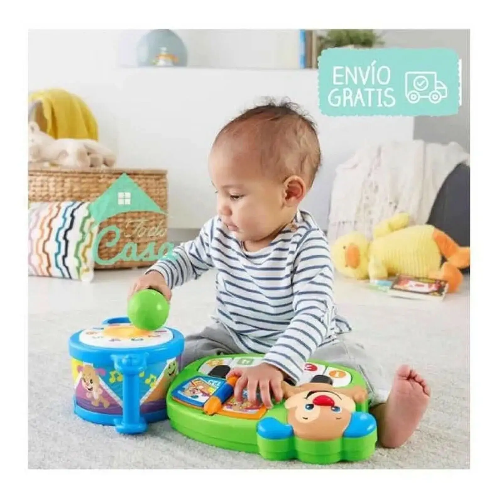 Fisher Price Paquete Musical Bebes Tambor Y Piano Juego Educativo Musical Para Ninos De 6 A 36 Meses Bloques Aliexpress