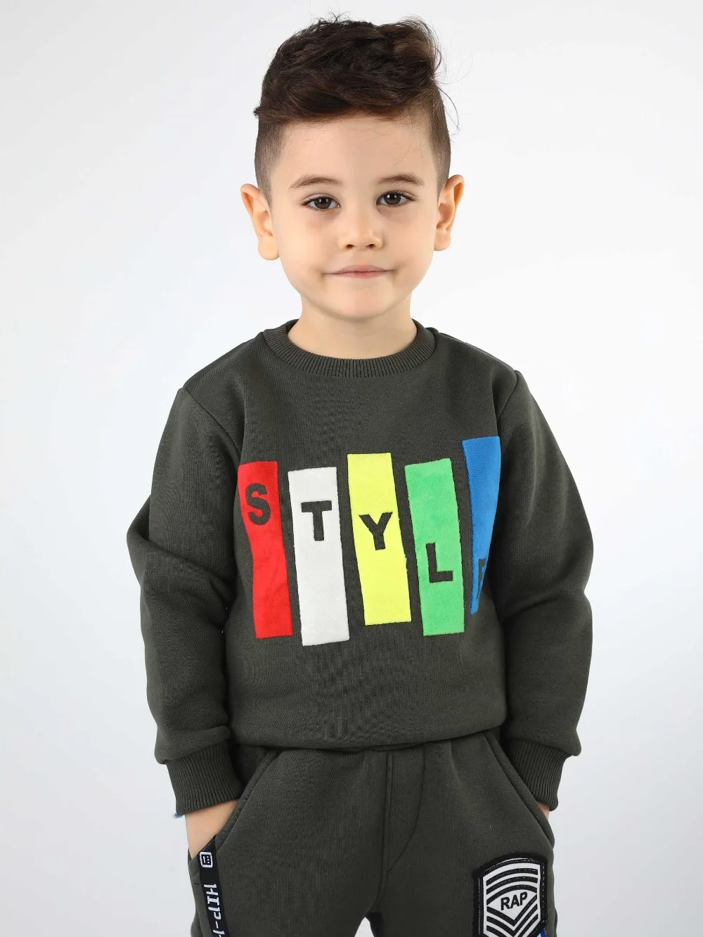 Haki Kışlık Erkek Çocuk Sweatshirt 019-1714-020