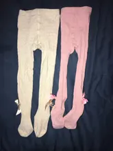 Medias con lazo para niñas, pantalones de algodón, de 1 a 10 años, 8 colores, para Otoño e Invierno