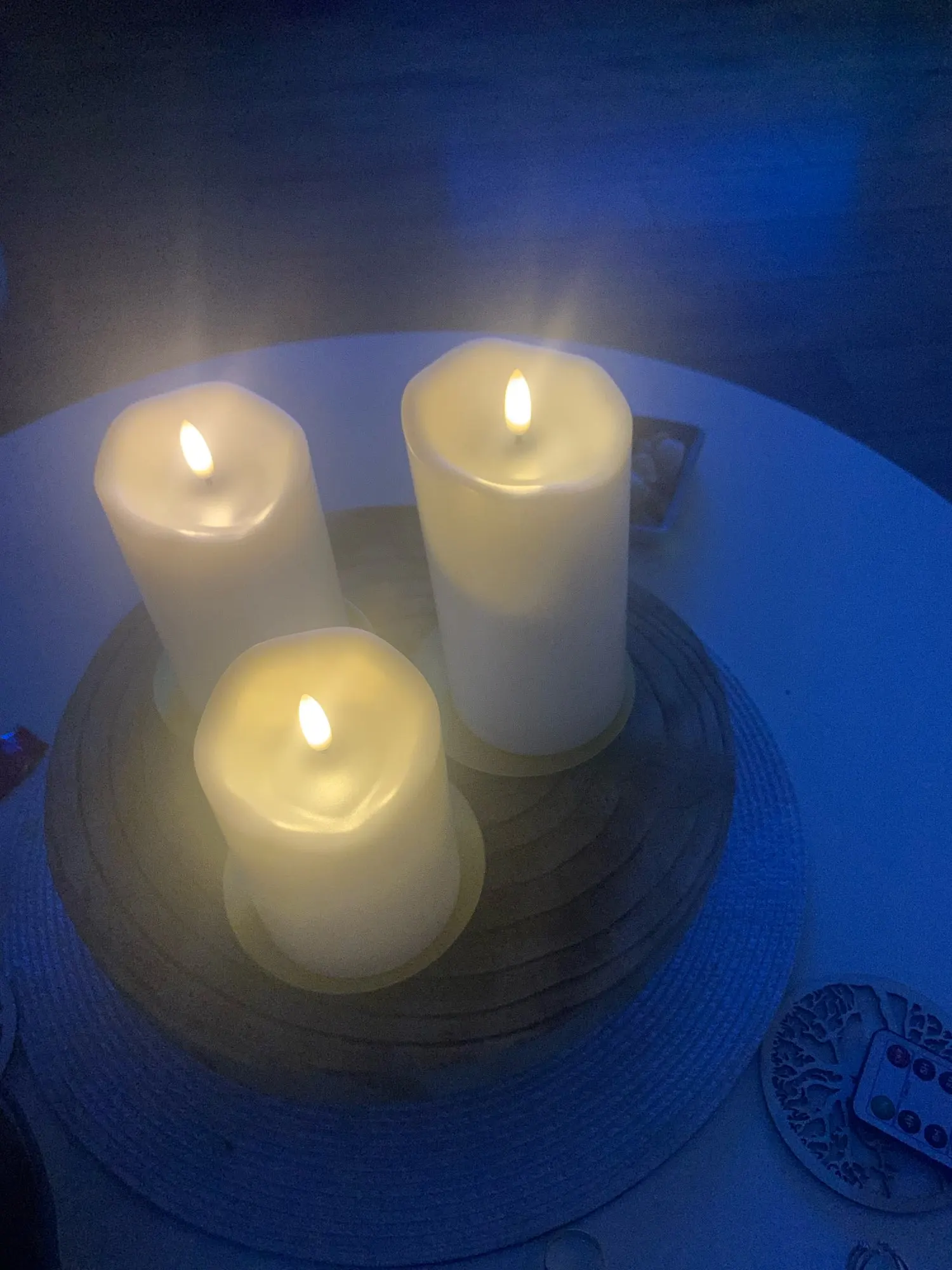 3Pcs/Set Remote Control LED Flameless Candle Lights New Year Candles Battery photo review