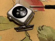 Adaptador de 2 uds. Para correa de reloj de 44mm, 40mm, 42mm/38mm, Conector de correa de reloj de acero inoxidable serie iWatch 6 se 5 4 3, accesorios