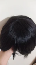 Bob corto pelucas de cabello humano brasileño liso, pelucas de corte corto Remy para mujeres negras, Color Natural, pelucas de máquina completa con explosión