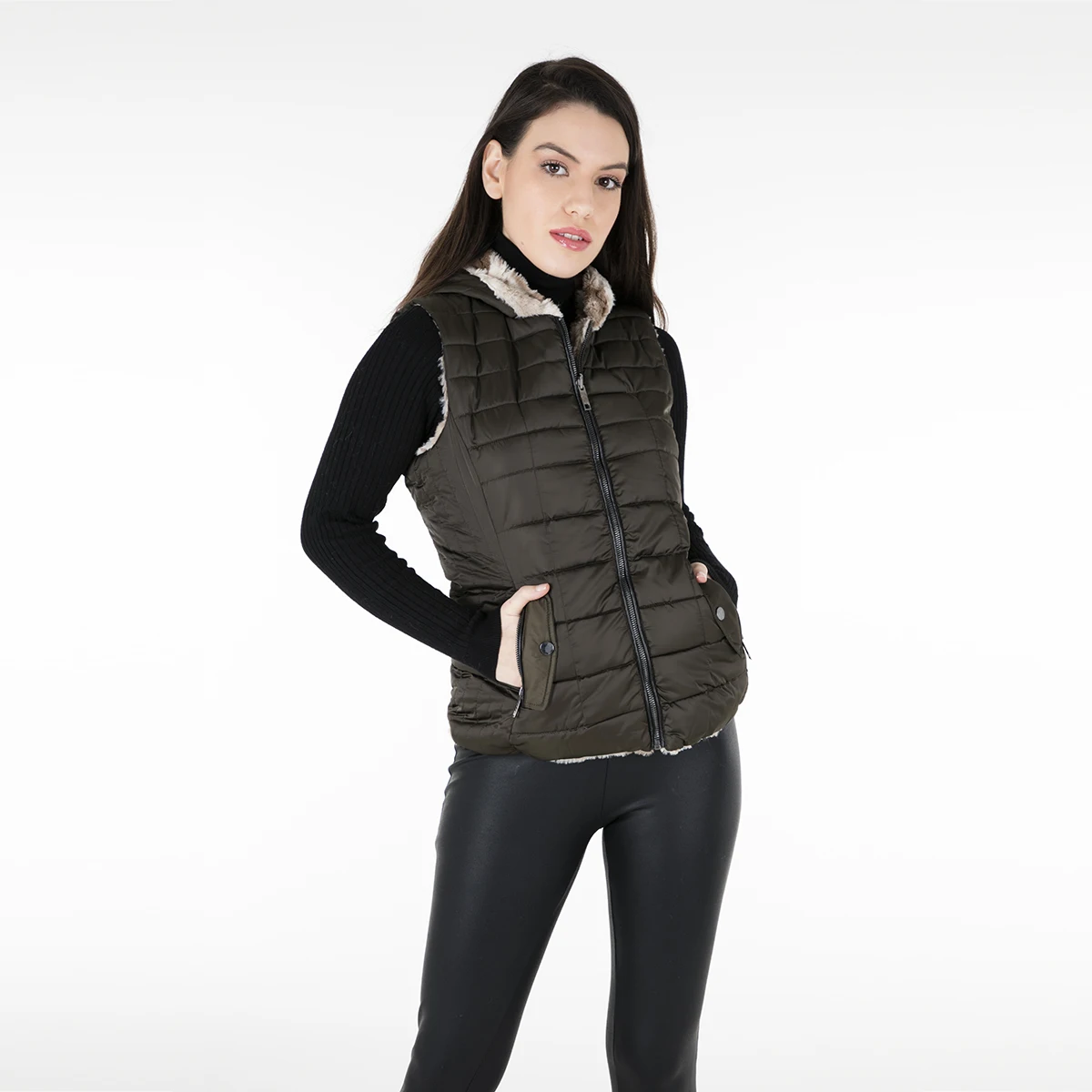 

PIQUE DOUBLE SIDED WOMEN VEST NILE