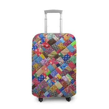 

Чехол для чемодана 3D Лоскутное, Эластичный чехол на чемодан, Яркий принт на чехол, рисунки на чемоданах, индивидуальные чехлы