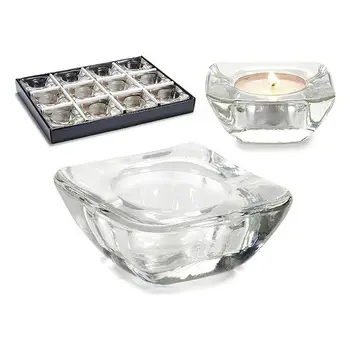 

Candleholder Crystal Glass (7 x 3 x 7 cm)