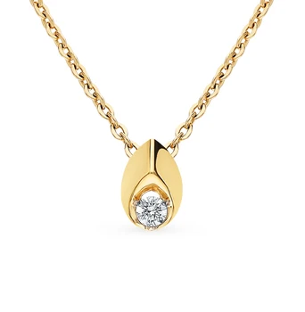 

Gold Pendant "diamonds of Yakutia" sunlight sample 585