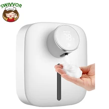 Automatyczny piankowy dozownik mydła akumulatorowy bezdotykowy ścienny dozownik mydła do spieniania mydła dozownik żelu do odkażania dłoni