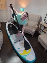 Tabla de paddel surf y SUP con kit de reparación, juego con bolsa, aleta, remo, bomba de aire, correa de pie