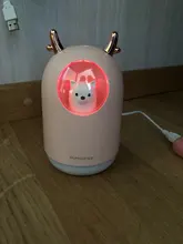 Humidificador ultrasónico con USB para el hogar, difusor de aceites aromáticos, lámpara LED de Color romántico, 300ml