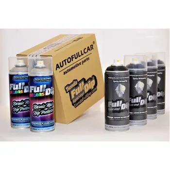 

PACK 6 SPRAY FULL DIP Black EXTRA protection matte FULLDIP PLASTIDIP