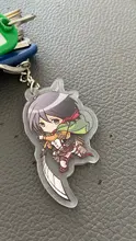 LLavero de ataque a Titan, colgante de llavero acrílico de doble cara, accesorios de Anime, llavero de dibujos animados, 2019