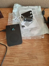 Kit de altavoces manos libres con Bluetooth 5,0, visera solar, adaptador de música inalámbrico, altavoz con soporte para Control por voz Siri para IPhone