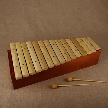 

Diatonic xylophone, 15 plates, with resonator