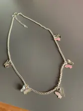 Chain Butterfly Necklace Romantic Sequined-Star Egirl Aesthetic Women for Choker