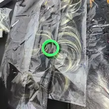 Alileader pelo sintético 16 Clip en Clip de extensión de cabello para mujer 6 unids/set Clip de extensión de cabello en Ombre peluquín falso largo ondulado