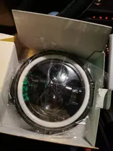 CO LIGHT 7 pulgadas faros LED de circulación diurna Hi/Lo haz 50W 30W Halo anillo de ámbar Ojo de ángel para Niva de Lada Offroad 4x4 UAZ 12V 24V