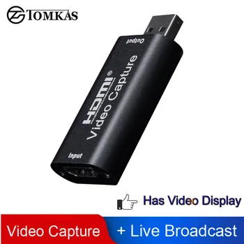 

Mini Video Capture Card USB 2.0 HDMI Video Grabber Record Box fr PS4 Game DVD Camcorder HD Camera Recording Live Streaming