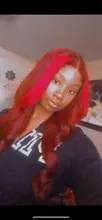 Pelucas de cabello humano con encaje frontal 13x4 para mujer, 180% ombré rojo borgoña, pelucas brasileñas de cabello ondulado rojo Remy prearrancado