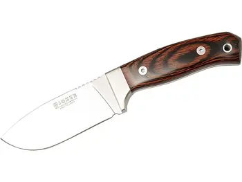 

Joker CR18 Montés Mountain knife with red pressed wooden ferrule and 10 cm blade