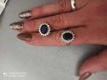 Anillo de princesa de circón azul transparente para mujer, joya de compromiso para fiesta, joyería exquisita, decoración para novia