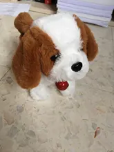 Muñeca de peluche eléctrica para niños, juguete de simulación para cachorros, Perro Robot interactivos inteligentes para caminar