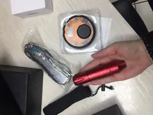 Kit de máquina profesional de tatuajes con fuente de alimentación, bolígrafo rotativo, con cartuchos de agujas, para maquillaje permanente, cejas, micropúas