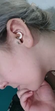 Genuino Plata de Ley 925 de plata brillante de cartílago Stud Pendientes para mujer chica Pendientes Piercing hueso del oído hebilla bien joyería