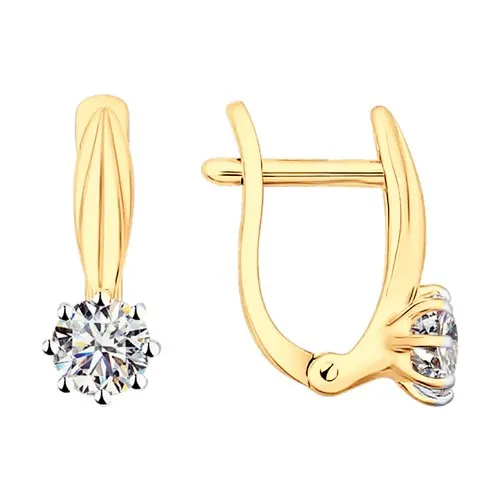 Серьги SOKOLOV из серебра со Swarovski Zirconia
