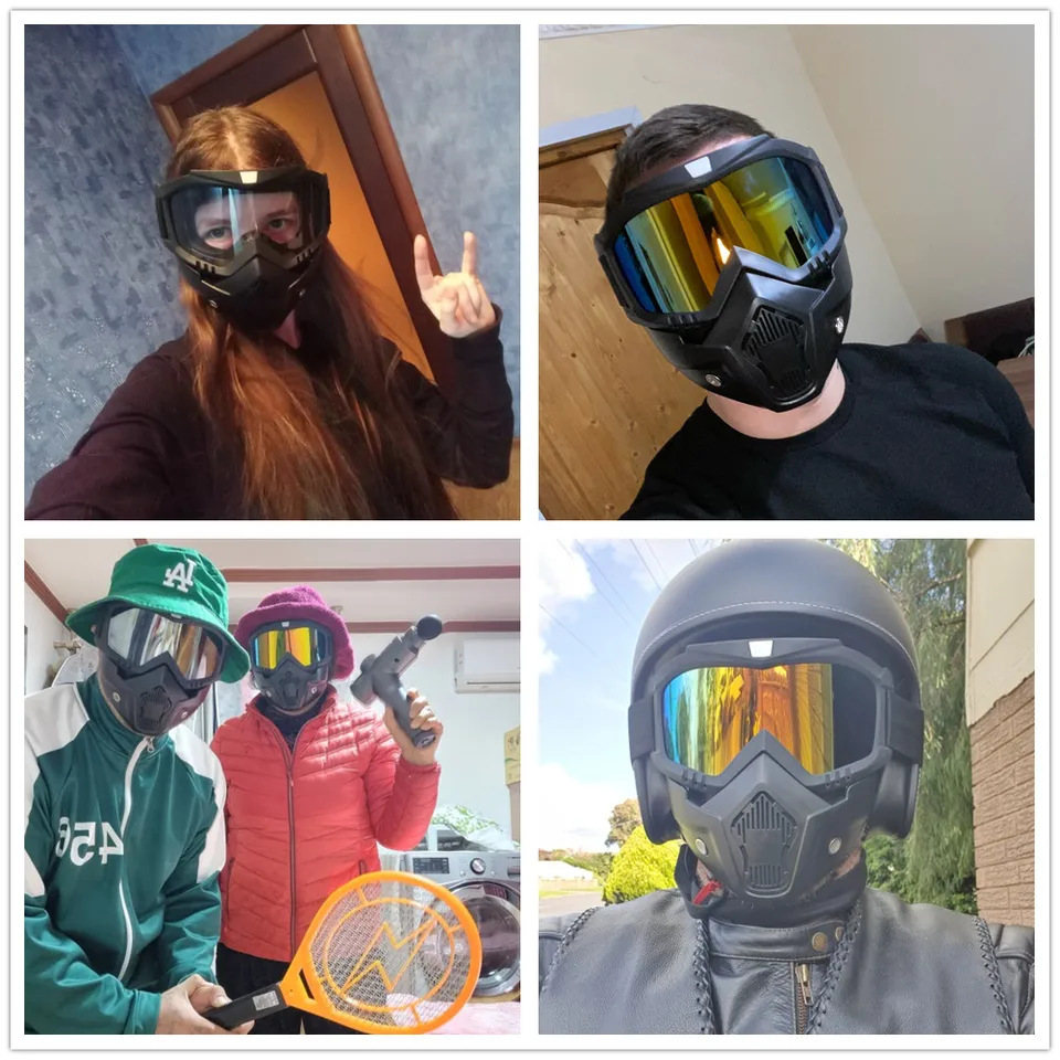 Masque De Ski / Lunettes Moto Cross - 2 Pièces, TPU + Polycarbonate, Unisexe - Pour Ski, Snowboard, Motoneige, VTT